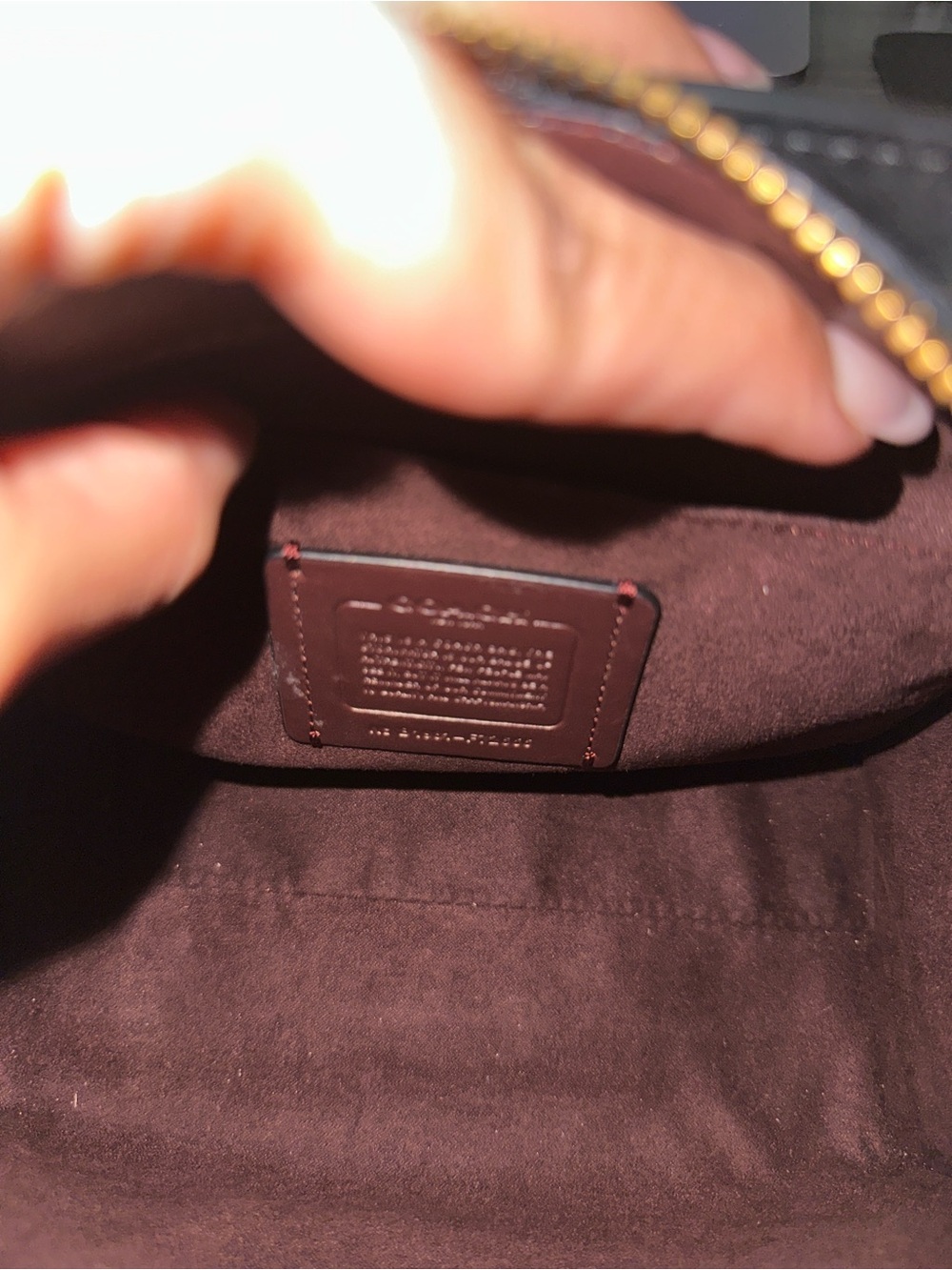 Coach Margot Croc-Embossed Leather Satchel with Gold Hardware - Picture 5 of 5